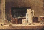 Jean Baptiste Simeon Chardin, Pipe and Jug (mk08)